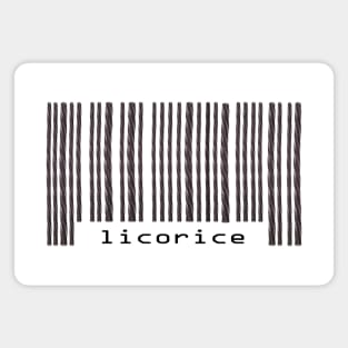 Licorice Bar Code Magnet